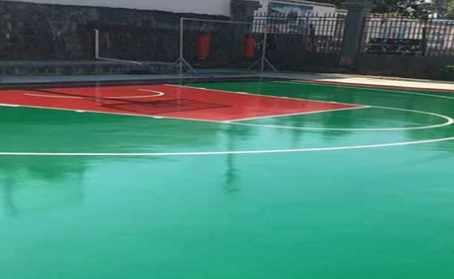 马鞍山篮球场翻新地面